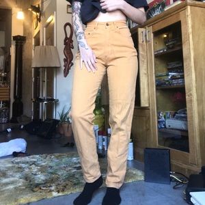 Light Burnt Orange Mom Jeans